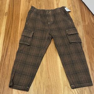 Old Navy Brown Checkered Pants